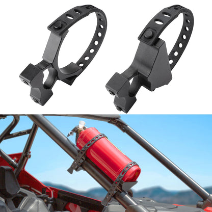 KEMIMOTO Fire Extinguisher Holder for 1.5–2 Inch Cage for UTV & SXS