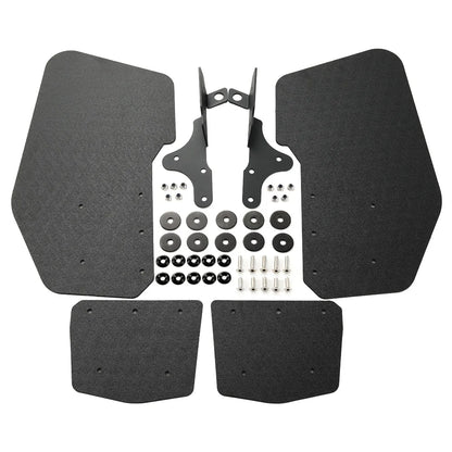 Black Rear Mud Flaps Mudguards (Pair) for Polaris RZR Pro R (2022–2026)