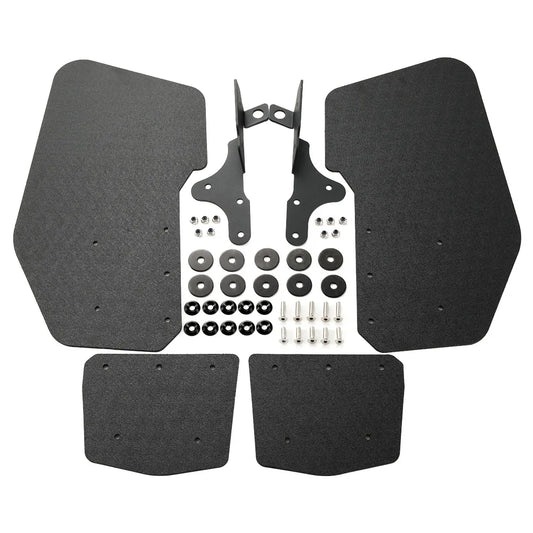 Black Rear Mud Flaps Mudguards (Pair) for Polaris RZR Pro R (2022–2026)