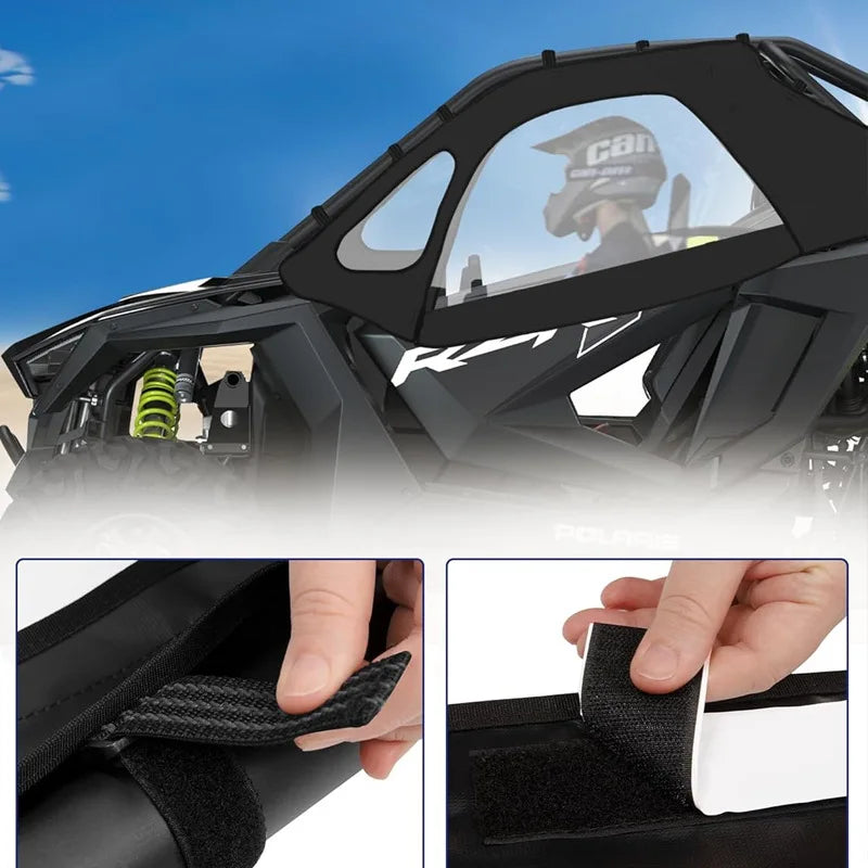 Waterproof Soft Upper Door Kit, 2-Seat for Polaris RZR Pro XP & RZR Turbo R