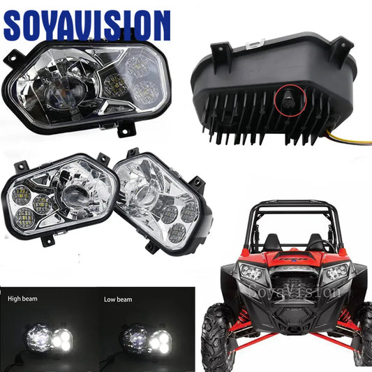 LED Headlight Assembly, Left & Right for Polaris RZR 570 (2012–2013)