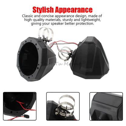 Universal 6.5-Inch Speaker Enclosures, Speakers Not Included for UTV & SXS