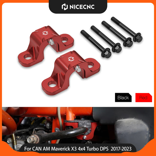 NICECNC Aluminum Front Sway Bar Mount Brackets for Can-Am Maverick X3 (2017–2023)