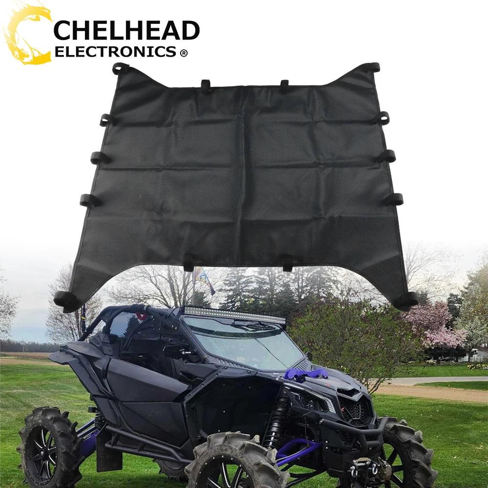 Black Soft Top Fabric Roof Canopy, Waterproof for Polaris RZR 900, RZR XP 1000 & RZR XP Turbo