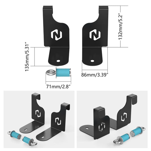 NICECNC Steel Cooler Mount Bracket for Yeti 35 for Polaris RZR XP 1000 (2015–2021)