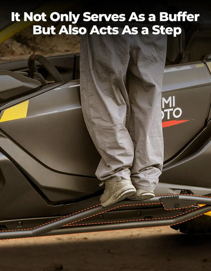 Nerf Bars Rock Sliders with Side Steps for Can-Am Maverick R (2024–2025)