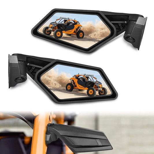 Adjustable Breakaway Side Mirrors for Can-Am Maverick X3 (2017–2023)