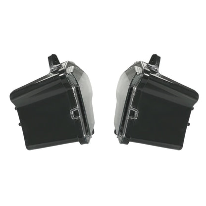 Black LED Headlights with White Accent and Amber Turn Signals for Polaris Xpedition (2024–2026)