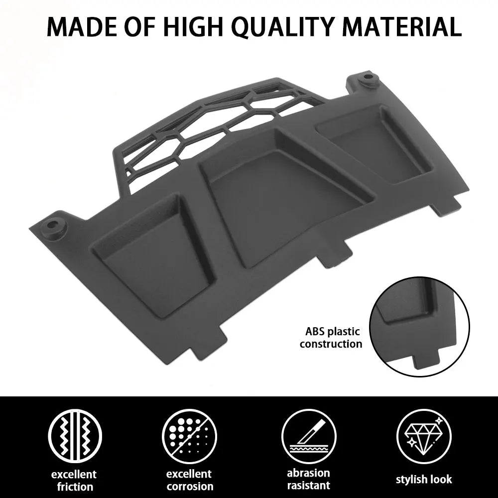 Front Winch Cover Panel, Black ABS for Polaris RZR XP 1000, RZR 900 & RZR XP Turbo
