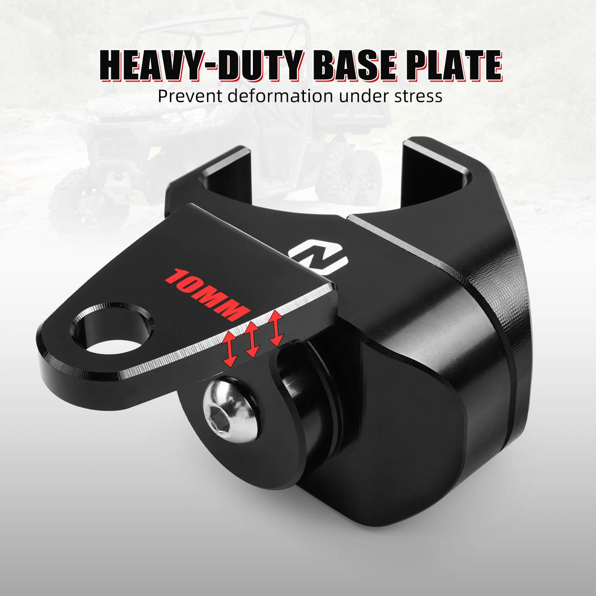 NICECNC Aluminum Whip Light Mount for Can-Am Defender, Commander & More
