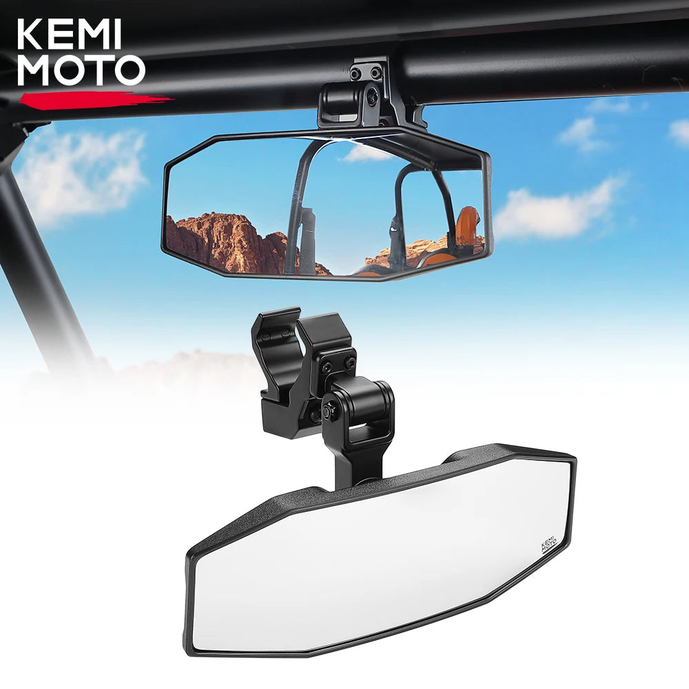 Center Rearview Mirror for Pro-Fit and 1.5–2 Inch Cages for UTV & SXS