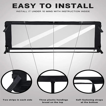 Soft Rear Window Wind Deflector for Polaris Ranger 1000, Ranger XP 1000 & Ranger XP 900