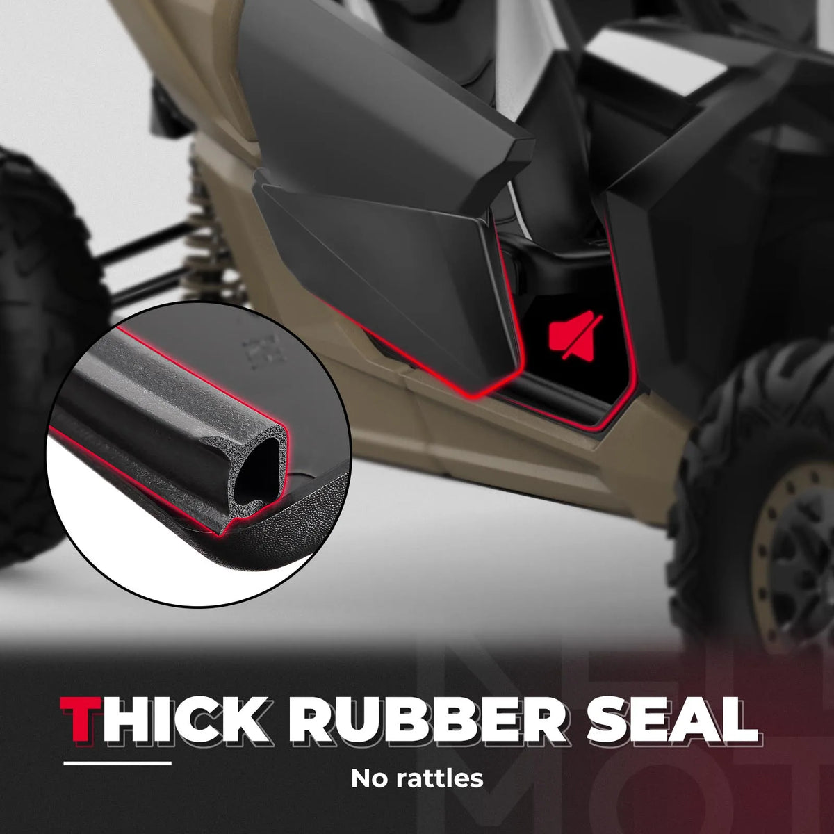 Lower Door Panel Inserts with Metal Frame, 2-Door for Can-Am Maverick X3 (2017–2026)