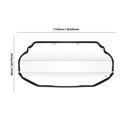 Hard-Coated PC Rear Vented Windshield for Polaris RZR Trail (2021–2026)