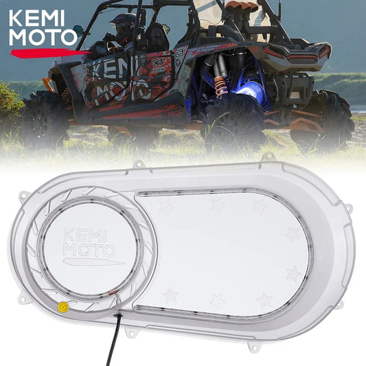 LED CVT Outer Clutch Cover with RGB Lights for Polaris RZR 570, RZR XP 1000 & Ranger XP 900