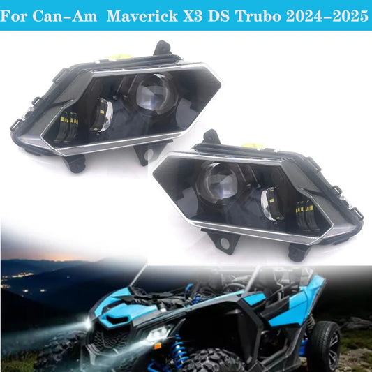 DOT LED Headlight Assembly with DRL, Hi/Lo Beam for Can-Am Maverick X3 (2017–2024)