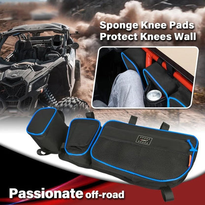 Front Upper Door Bags with Removable Knee Pads for Can-Am Maverick X3 (2017–2026)
