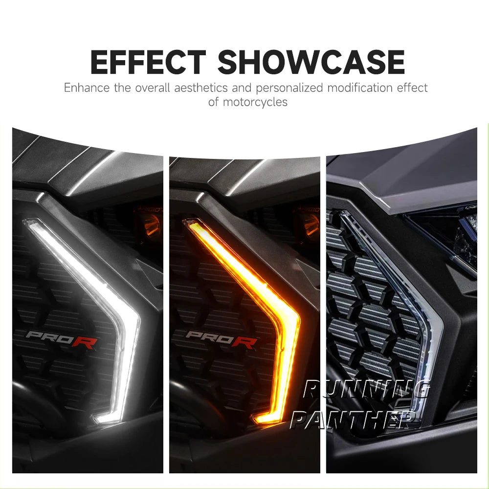 LED Front Accent Lights with Turn Signals for Polaris RZR Pro XP & RZR Pro R