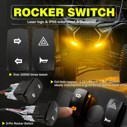 Self-Canceling Street Legal Turn Signal and Horn Kit for UTV & SXS