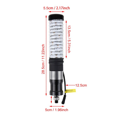 1-Foot COB LED Whip Lights, Turn Signal & Brake for UTV & SXS