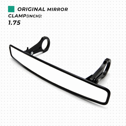 Adjustable Center Mirror with Aluminum Clamps for UTV & SXS