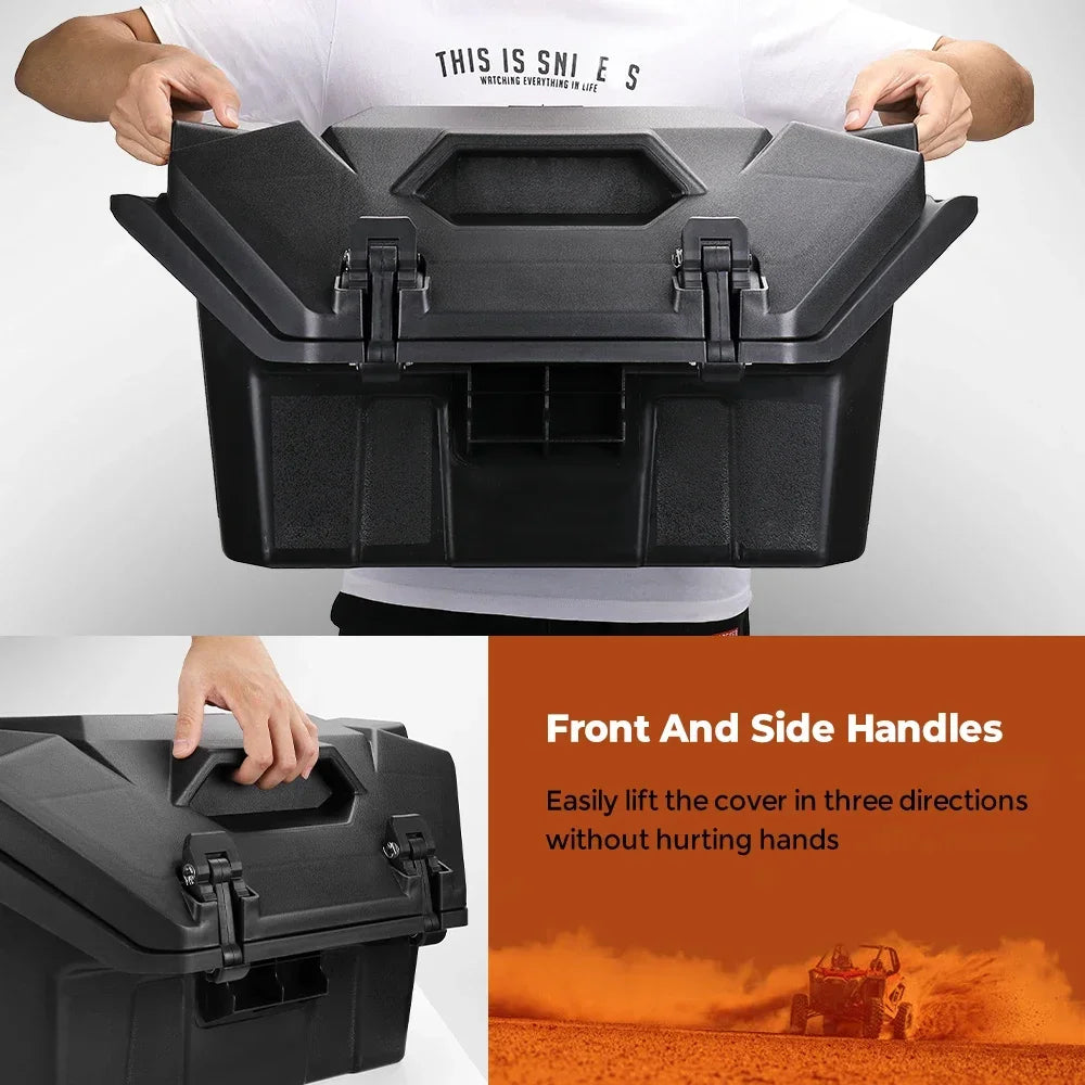 Rear Cargo Gear Box with Lockable Latches for Polaris RZR Pro XP & RZR Turbo R