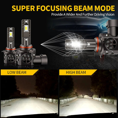 HB3 9005 LED Headlight Bulb Upgrade, 60W Hi/Lo for Can-Am Maverick X3 (2018)
