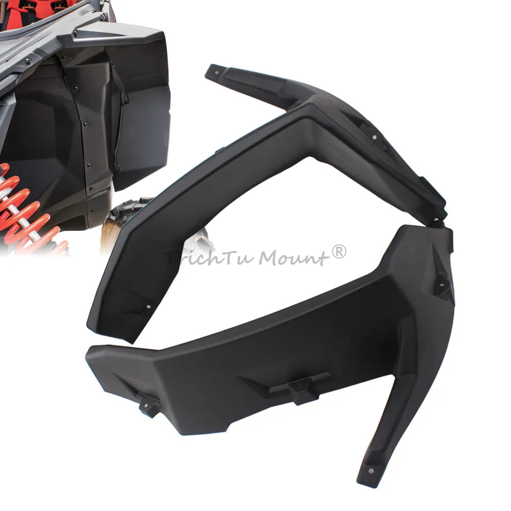 Front Fender Flare Extensions with Splash Shield (Pair) for Polaris RZR XP 1000, RZR XP Turbo & More
