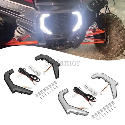 Front LED Fang Accent Lights with DRL and Turn Signals for Polaris RZR XP 1000 & RZR 900