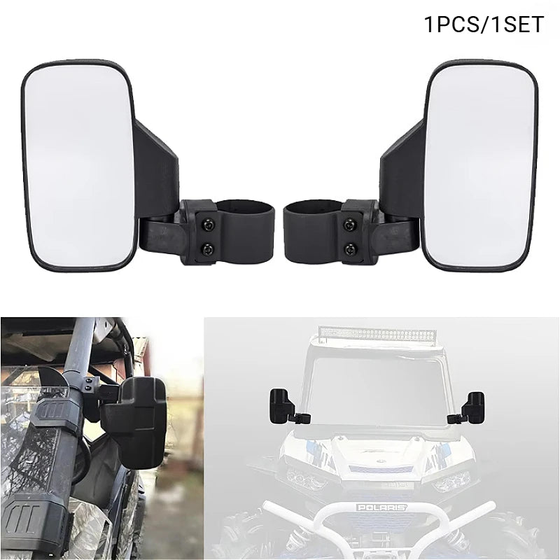 Side Rearview Mirrors for 1.75/2-Inch Roll Bars for UTV & SXS