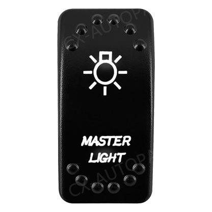 Waterproof Backlit Rocker Switch, 20A 12V for UTV & SXS