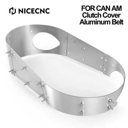 NICECNC Aluminum Belt Clutch Cover Guard for Can-Am Maverick X3 (2017–2021)