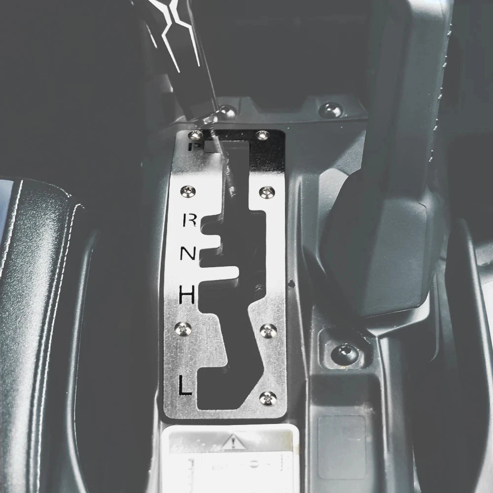 Stainless Steel Shift Gate Plate for Can-Am Maverick X3 (2017–2025)