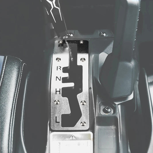 Stainless Steel Shift Gate Plate for Can-Am Maverick X3 (2017–2025)