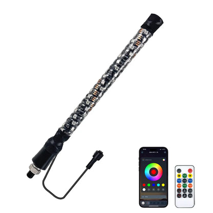 1-Foot RGB LED Whip Light with App Control for UTV & SXS