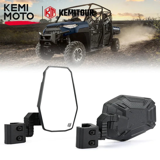 Pro-Fit Cage Adjustable Side Mirrors for Polaris General, Can-Am Maverick Sport & More