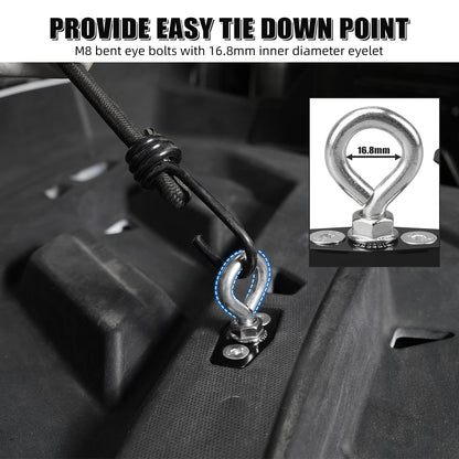 NICECNC Aluminum Lock Tie-Down Anchors (2-Pack) for Can-Am Maverick X3 (2017–2021)