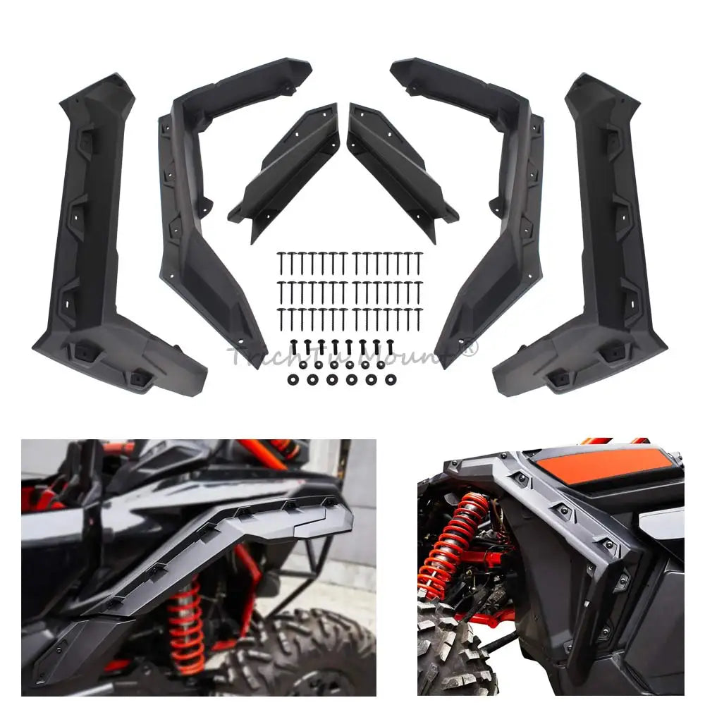 Super Extended Fender Flares, 6-Piece Set for Can-Am Maverick X3 (2017–2024)
