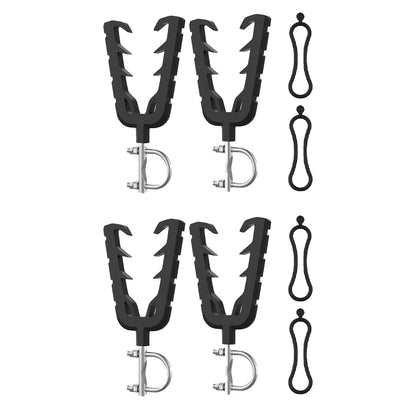 Gun & Tool Holder Rack Mount with Rubber Straps for UTV & SXS