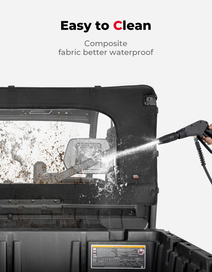 Soft Dustproof PVC Rear Full Windshield for Can-Am Defender (2016–2026)