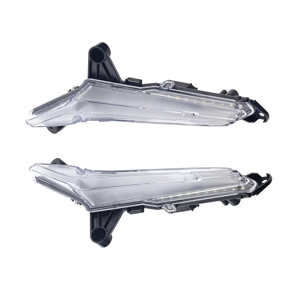 White DRL Front LED Fang Lights for Can-Am Maverick R (2024–2026)