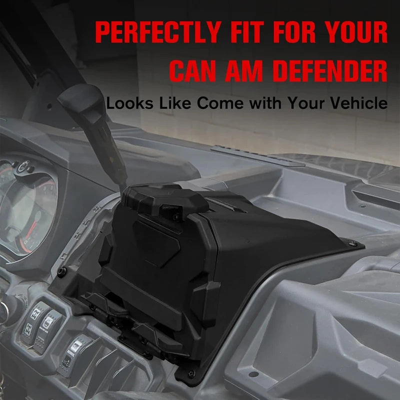 Tablet and GPS Holder with Storage Box for Can-Am Defender (2016–2022)