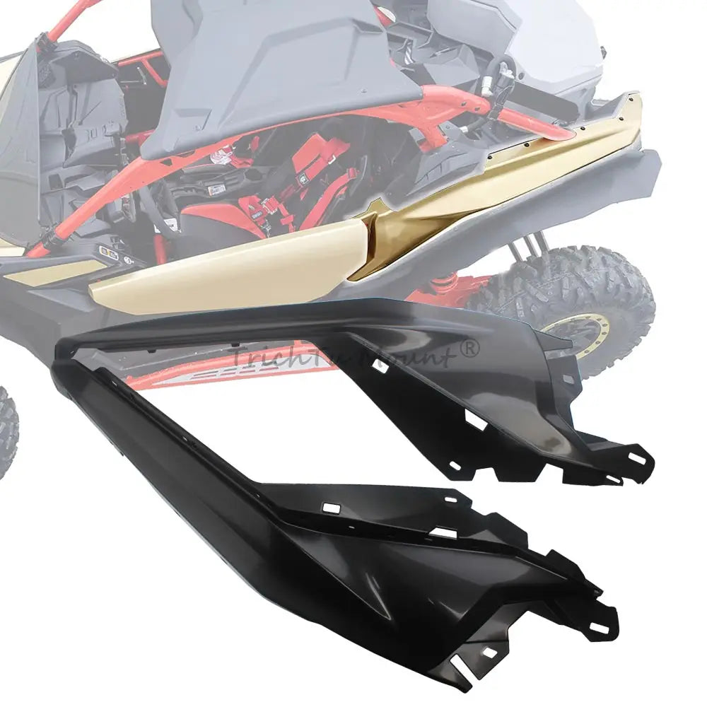 Rear Fascia Fender Guard Covers, Matte Black (Pair) for Can-Am Maverick X3 (2017–2024)