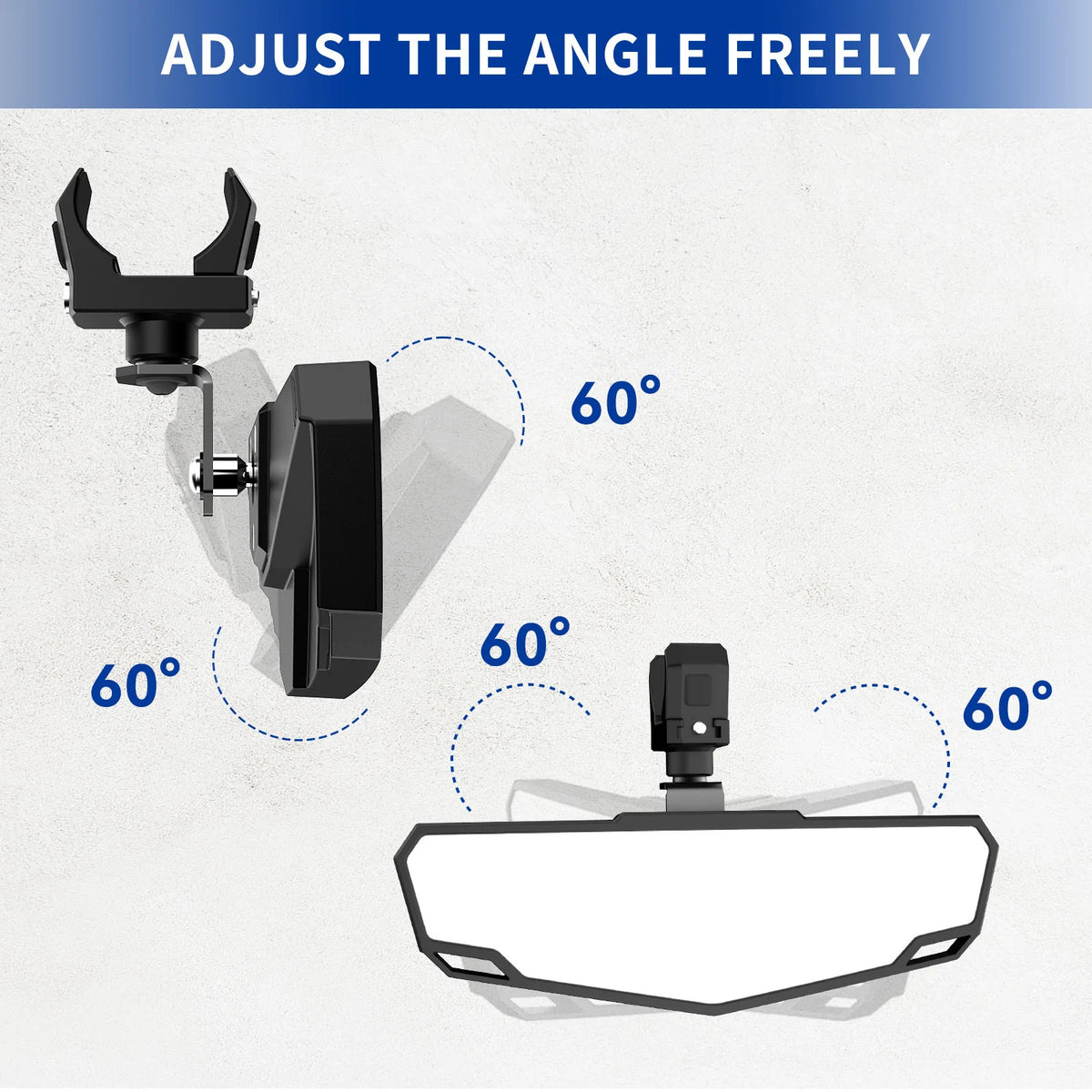 Magnetic Center Rearview Mirror for Polaris RZR XP 1000 & RZR Trail