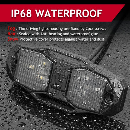 12V LED Interior Dome Light with Roll Bar Mount for UTV & SXS