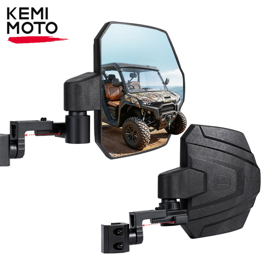 Extendable Heavy-Duty Side Mirrors, Pro-Fit Cage for Can-Am Defender, Commander & More