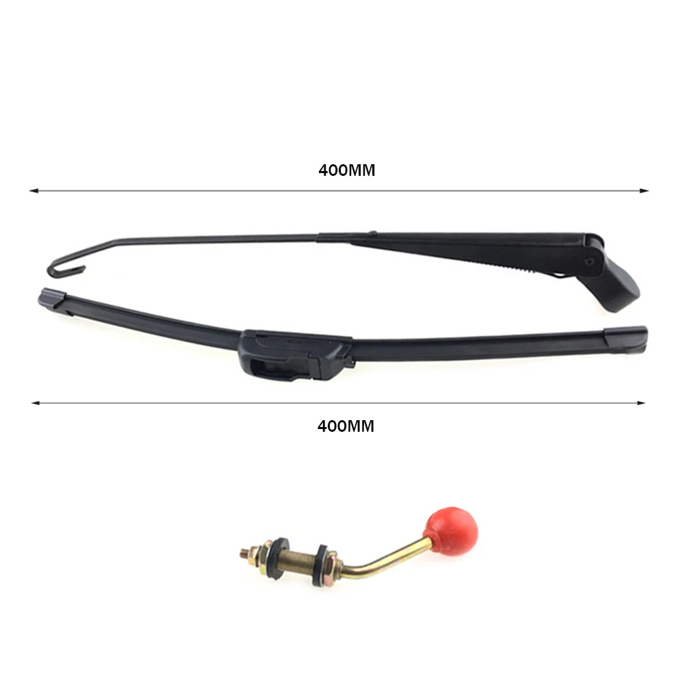 Hand-Operated Windshield Wiper, 300–400 mm for UTV & SXS
