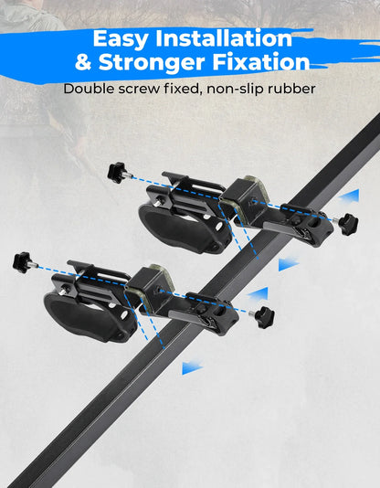 Overhead Gun and Bow Rack, 43–57 Inch Adjustable for UTV & SXS