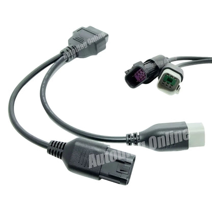 OBD2 Diagnostic Adapter Cable, 6-Pin & 8-Pin for UTV & SXS