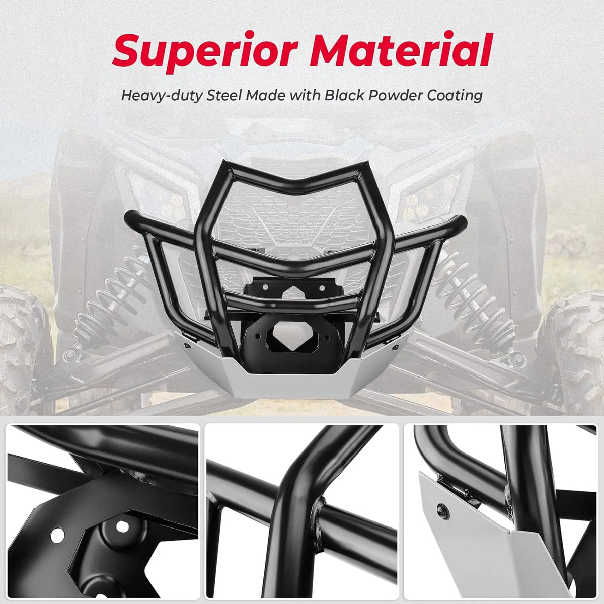 Heavy-Duty Front Winch Bumper, OEM-Style for Can-Am Maverick X3 (2017–2025)
